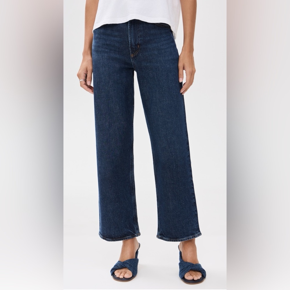 AGOLDE REN: High Rise Wide Leg Jeans